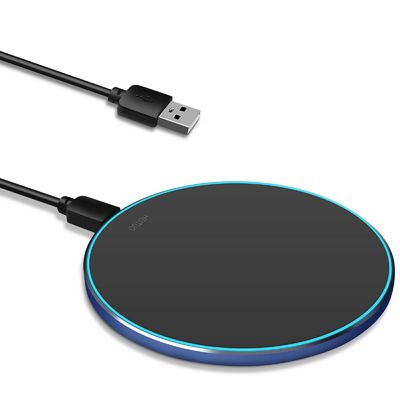 Портативный сертификат CE Qi Fast Wireless Charging Pad 15w Для смартфона