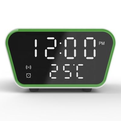 ROHS сертифицированный Qi беспроводный зарядный часы будильник 253g с быстрой зарядкой