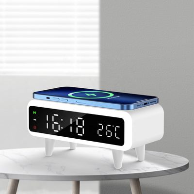 Дисплей с светодиодом Qi Wireless Alarm Clock, совместимое беспроводное зарядное устройство Qi