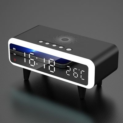 Дисплей с светодиодом Qi Wireless Alarm Clock, совместимое беспроводное зарядное устройство Qi