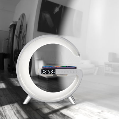 ROHS сертифицированный 4 в 1 Bluetooth динамик Qi зарядное устройство 15W с настольным светильником