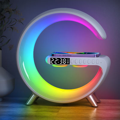 ROHS сертифицированный 4 в 1 Bluetooth динамик Qi зарядное устройство 15W с настольным светильником