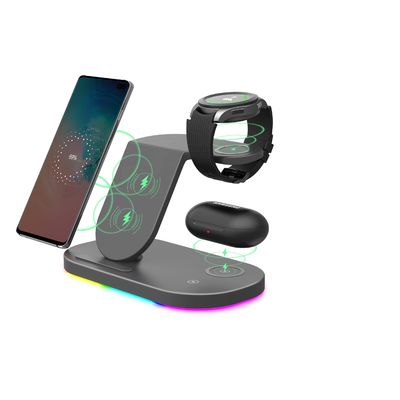 PC Огнеупорная индукция многофункциональная беспроводная зарядная установка Телефон использует порт типа C
