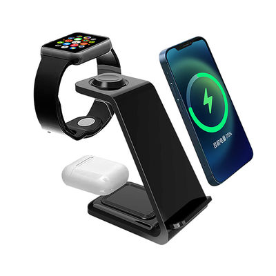 Многофункциональное Qi 3 в 1 15w беспроводное зарядное устройство для Iphone Iwatch Телефонный стенд