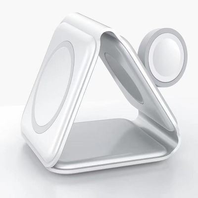 Магнитный зарядный стенд Samsung Qi, 3 в 1 складное беспроводное зарядное устройство 15w