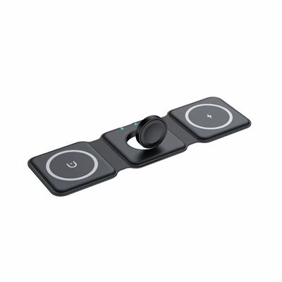 Магнитный зарядный стенд Samsung Qi, 3 в 1 складное беспроводное зарядное устройство 15w