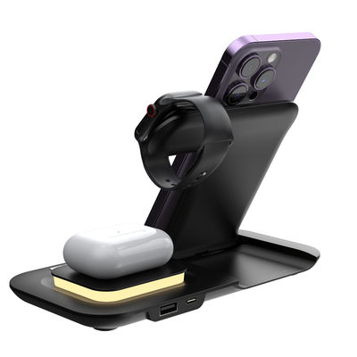 ABS Magnetic Qi Fast Charge Wireless Charging Stand Dock 9V для Apple